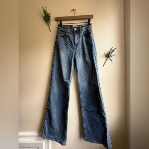 H&M Blue Wide Leg Jeans